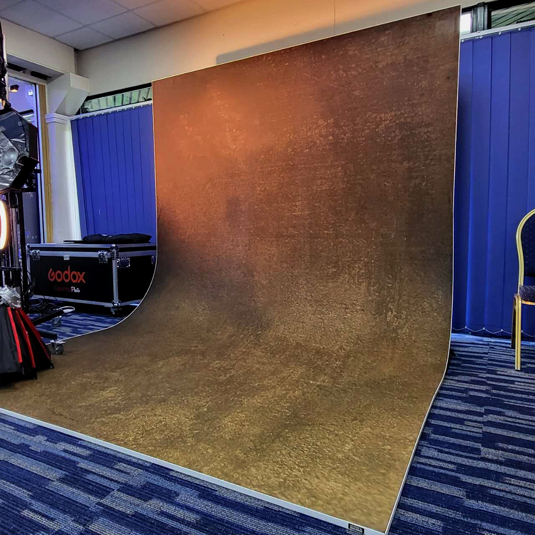 Easiframe C20 Grunge Wall Original Fabric Skin for Curved Cyclorama System - Standard Frame - Special Order - Perfect for Photography Studios & Film Sets