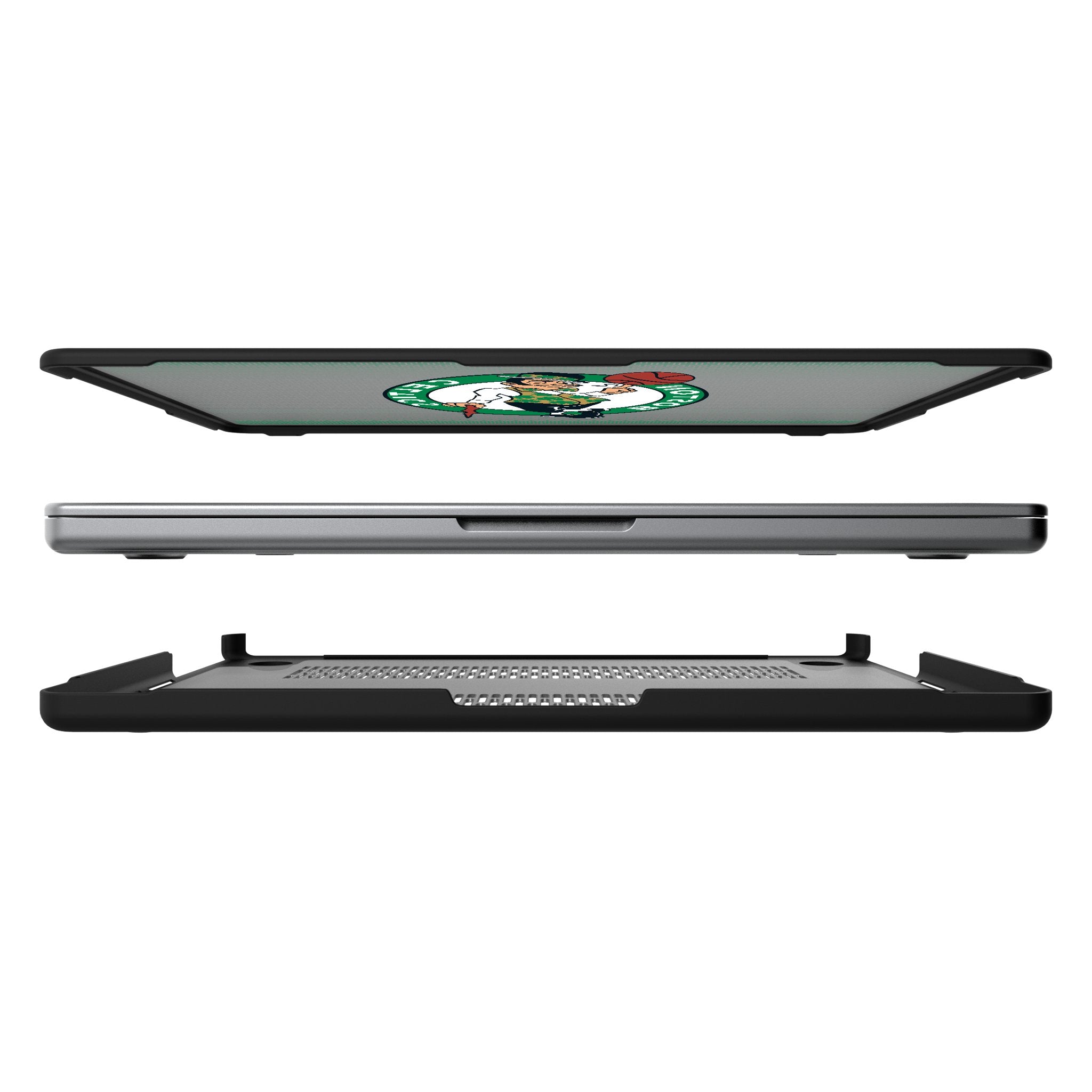 Boston Celtics NBA Laptop Sleeve 13-15 Inch - Premium Linen Protective Case for MacBook Pro/Air - Perfect for Work, Travel & School Accessories