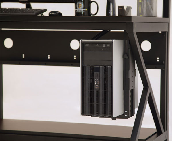 Adjustable CPU Holder - Computer Component Shelf for PC Build & Organization - Perfect for Gaming Setup, Home Office & Workstation Storage