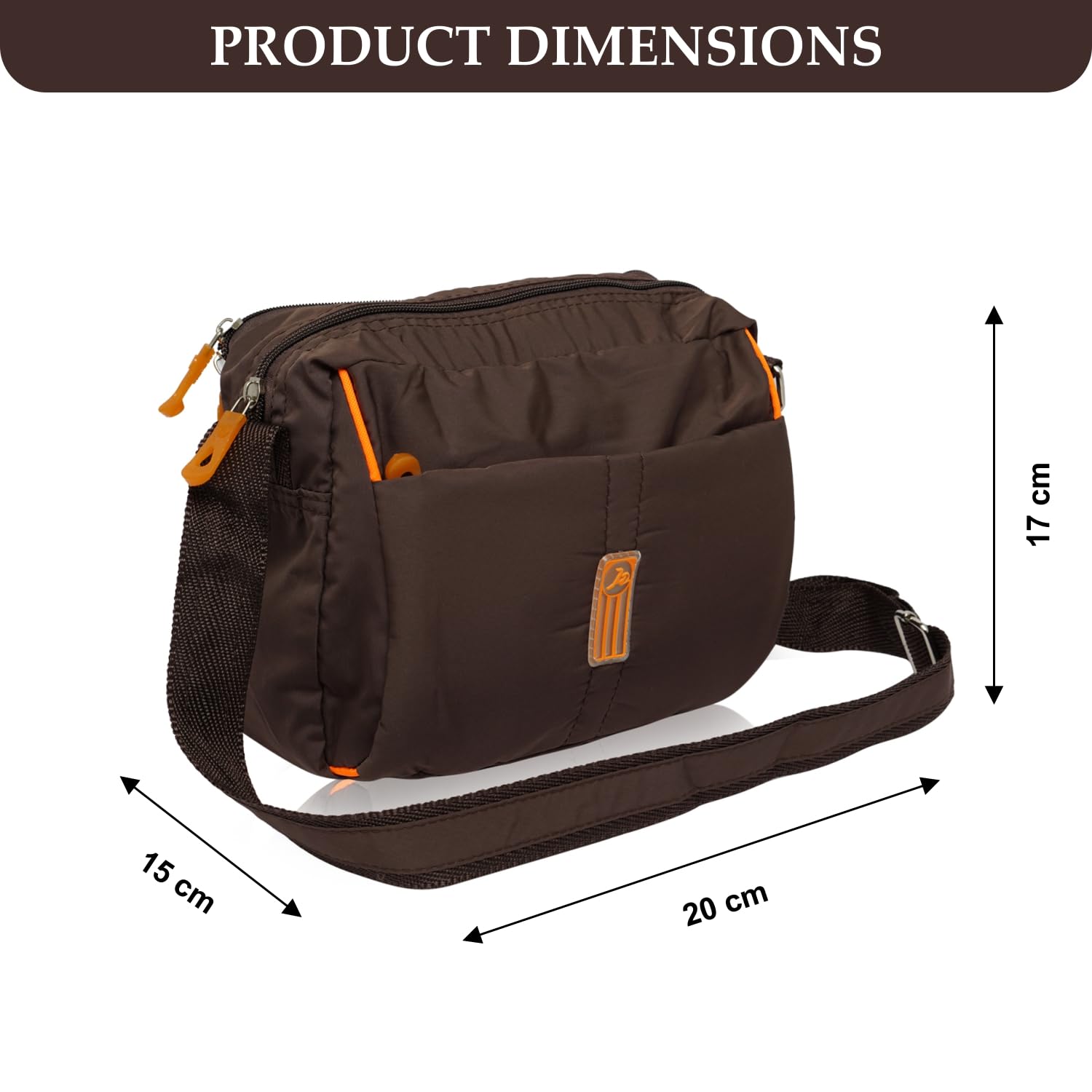 NFI Essentials Unisex Crossbody Sling Bag - Multipurpose Slim Messenger Bag for Office, Travel & Business - Stylish Hands-Free Carry for Work, Commuting & Daily Essentials