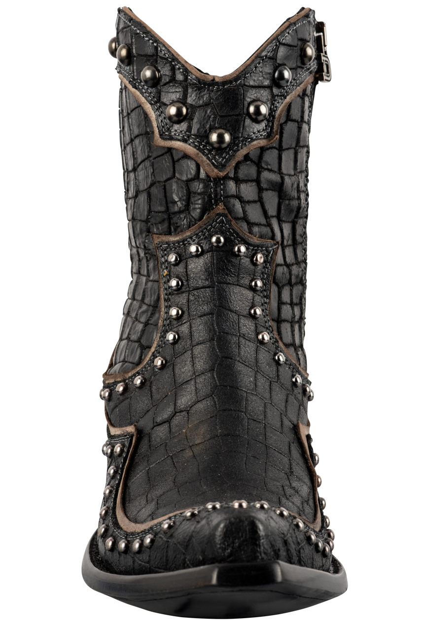 Old Gringo Double D Ranch Women's El Jefe Western Boots - Black Leather Cowboy Boots for Rodeo, Country Dancing & Fashion Outfits