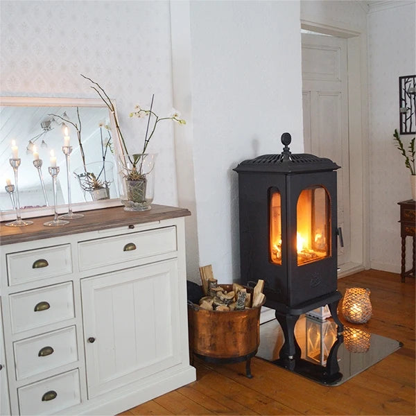 Westbo Victoria 125 Cast Iron Stove - Classic Fireplace for Cozy Living Rooms & Rustic Cabins