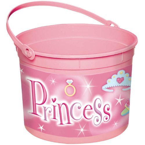 Princess Plastic Bucket - Durable Kids Sand Pail for Beach, Garden & Outdoor Play - Perfect for Sandcastles, Water Play & Toy Storage