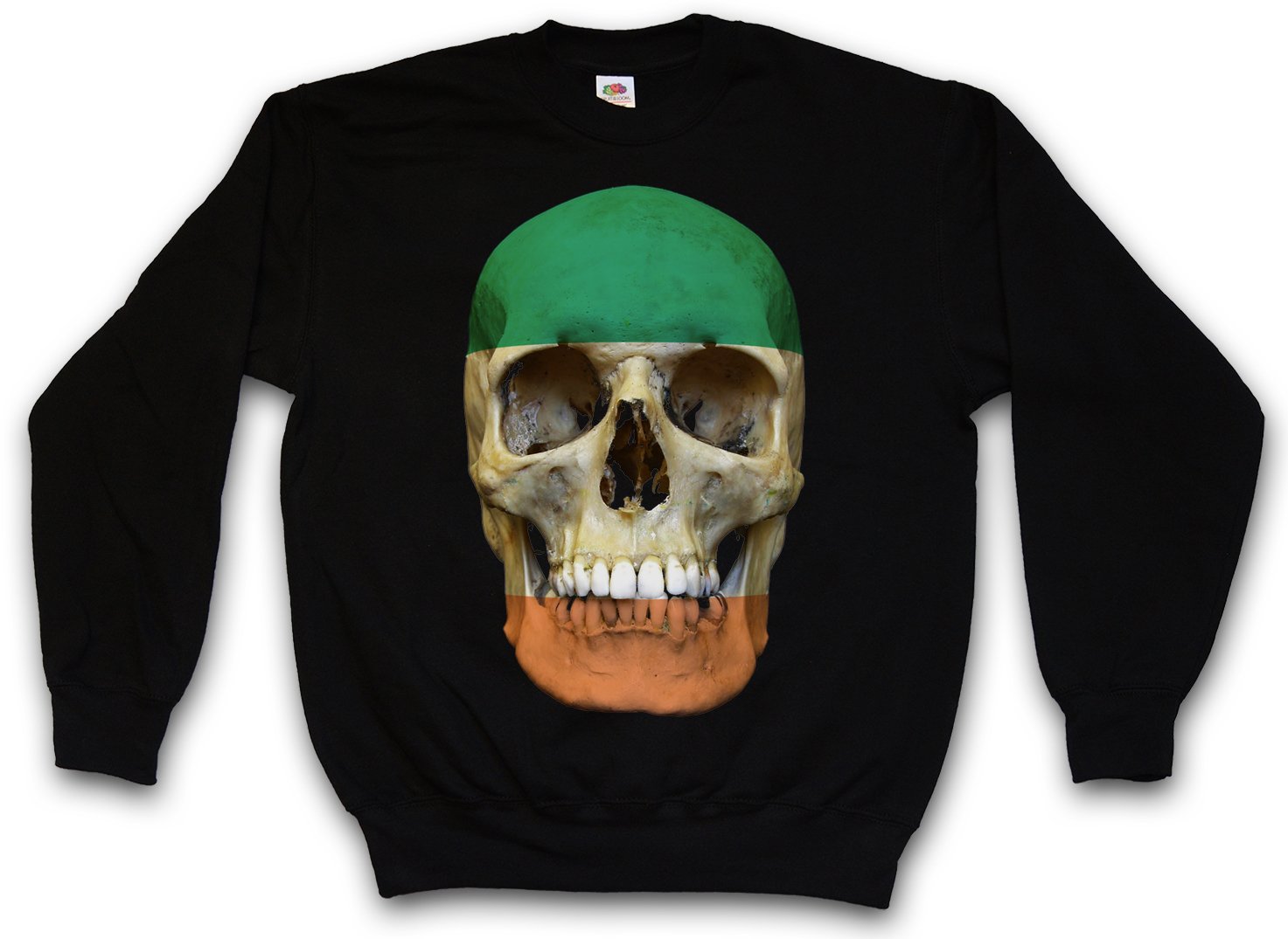 Classic Ireland Irish Skull Flag Sweatshirt - Pullover Hoodie for Men & Women | St. Patrick's Day, Irish Pride & Celtic Fashion
