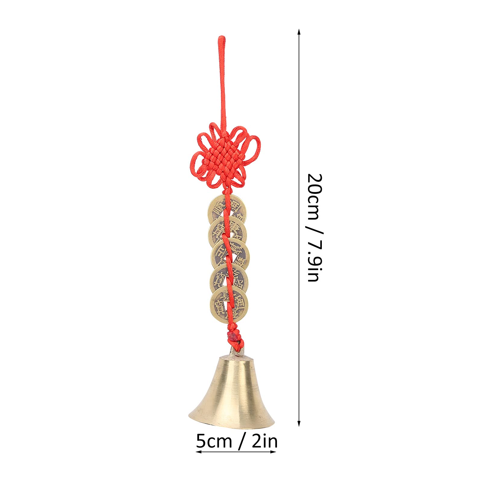 Authentic Chinese Feng Shui Wind Chime - Harmony & Prosperity Bell for Home Decor, Office & Garden | Attract Wealth & Positive Energy