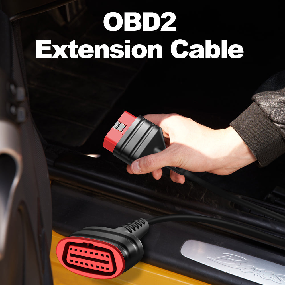 19 Inch 16 Pin OBD2 Extension Cable - Heavy Duty Diagnostic Scanner Adapter for Car, Truck & SUV - Compatible with Autel, Launch, Snap-on Code Readers (Workshop & Home Use)