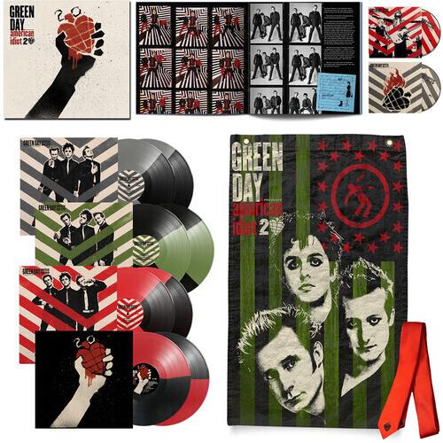Green Day - American Idiot (20th Anniversary Deluxe Edition) [Split Color 8LP + 2 Blu-ray] - Limited Edition Vinyl Record Collection - Perfect for Music Collectors & Punk Rock Fans Home Decor