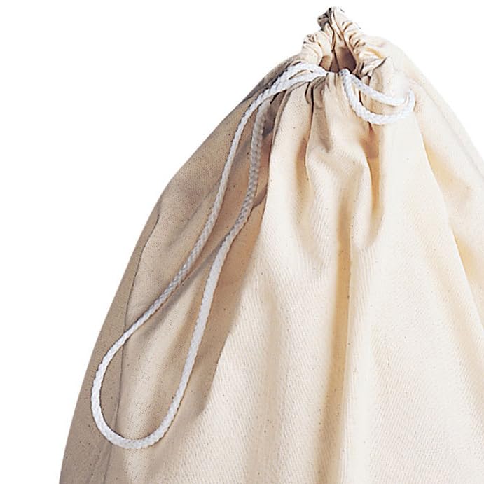 Extra Large 120L Natural Cotton Laundry Bag for College Dorm, Travel & Home Use - Breathable Beige Hamper for Clothes Storage & Organization