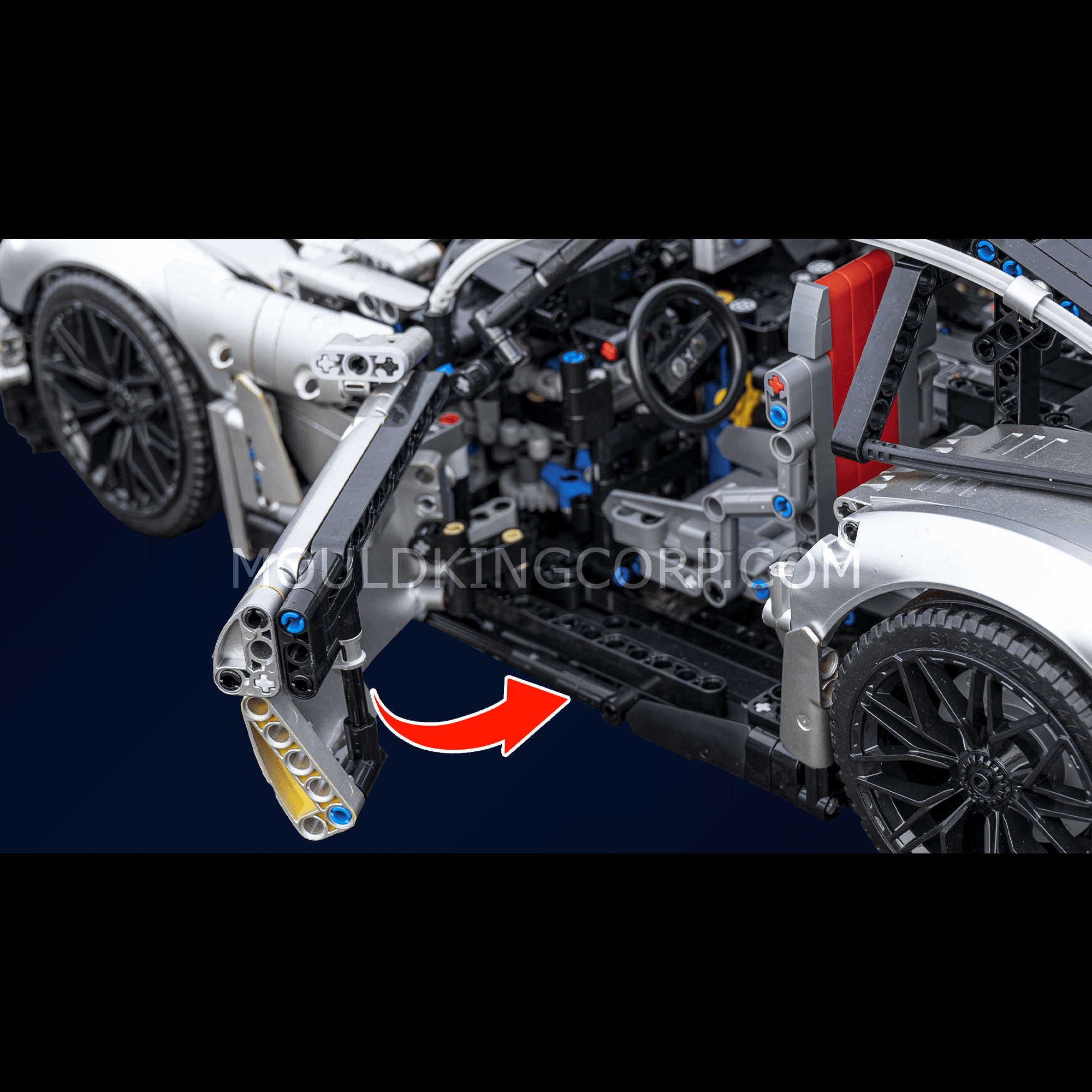Mould King 13126 AMG GT Remote Control Sports Car Building Kit | 2,872 PCS Model Car for Adults & Teens | Perfect for Collectors, Gifts, and Racing Enthusiasts
