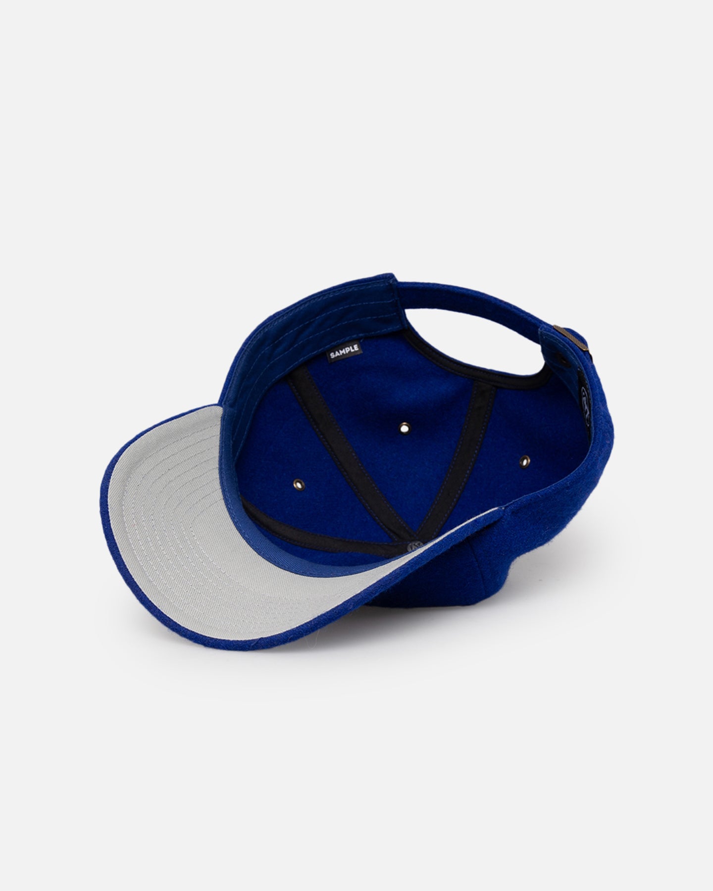 47 Brand Kansas Jayhawks Wooly Clean Up Strapback Hat - Royal Blue NCAA College Team Snapback Cap for Men & Women - Perfect for Game Day, Tailgating and Fan Apparel