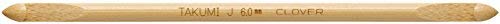 Clover 1308/J Double Ended Tunisian Crochet Hook - Size J/6mm for Knitting & Crocheting - Perfect for Afghan Stitches, Blankets & Scarves