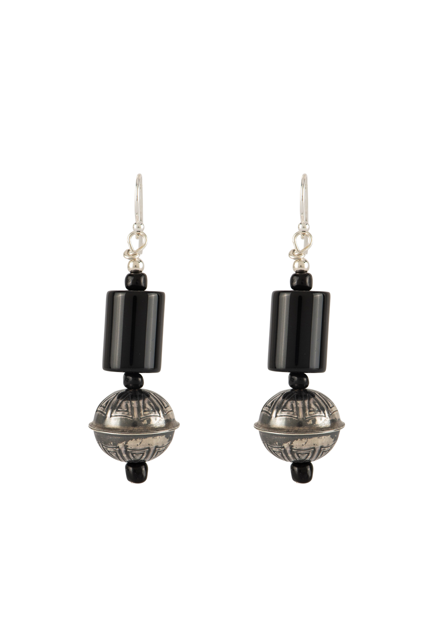 Sweet Tea Jewelry White Buffalo Set - Sterling Silver Native American Necklace & Earrings Set for Women | Perfect for Boho Fashion, Festivals & Gift Giving