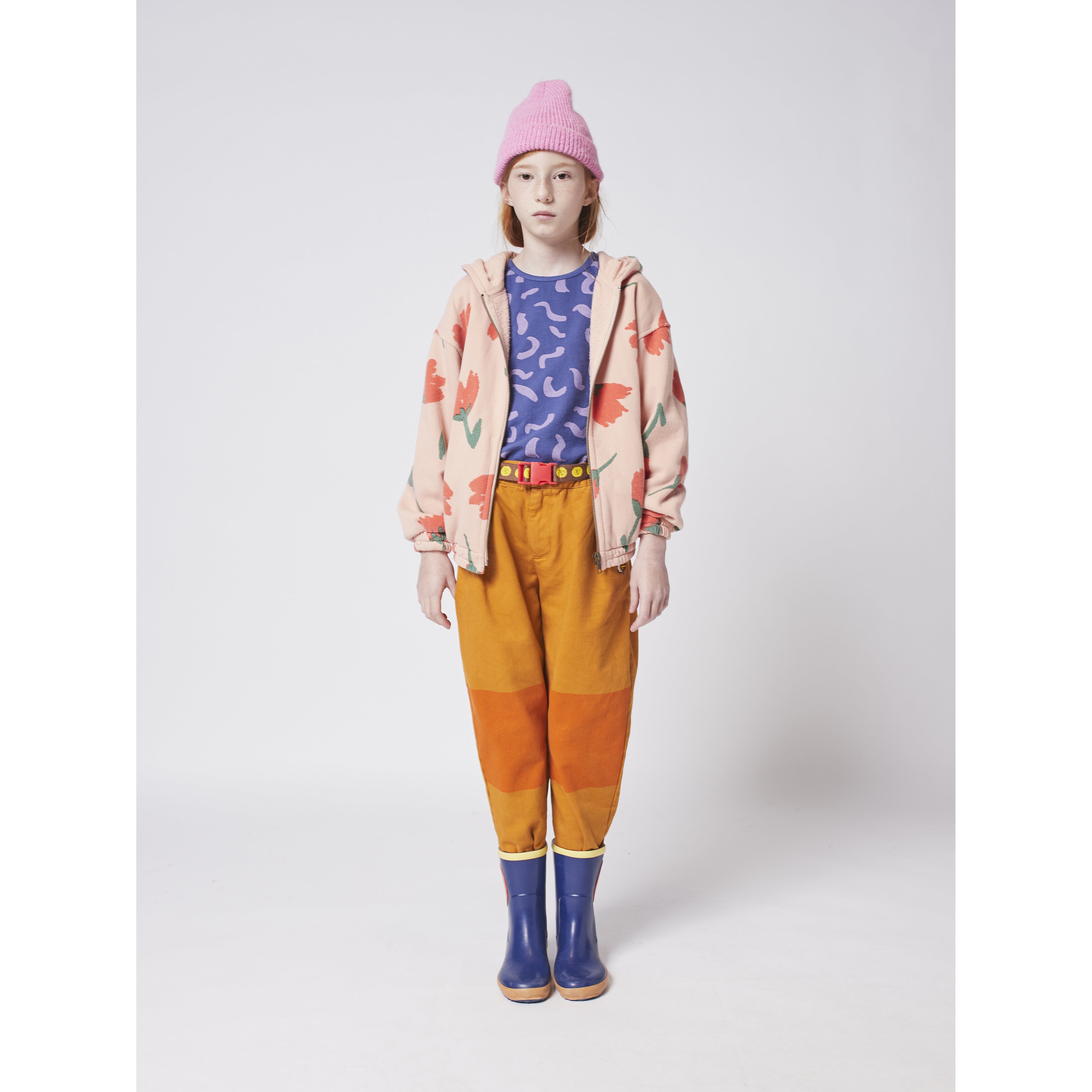 Bobo Choses Big Flowers All Over Zipped Hoodie for Kids - Stylish & Comfortable Fleece Jacket for Boys & Girls - Perfect for Outdoor Play, School & Casual Wear