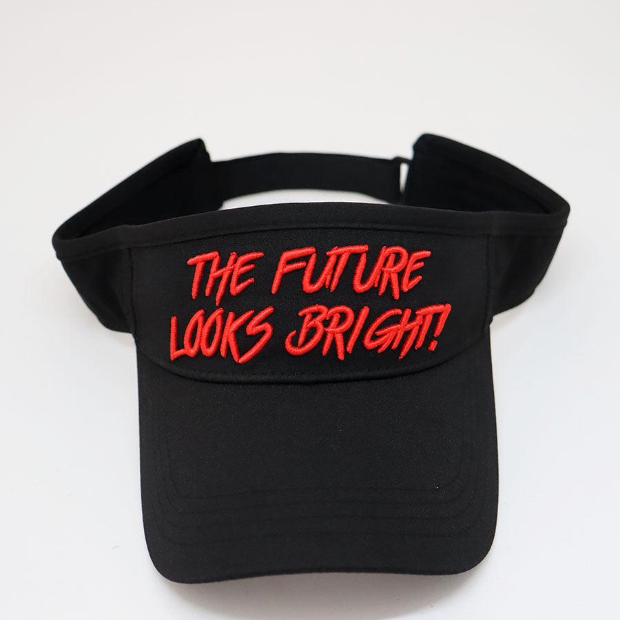 Stylish Black and Red Visor Hat for Women & Men - UV Protection Sun Visor for Running, Golf, Hiking & Outdoor Sports
