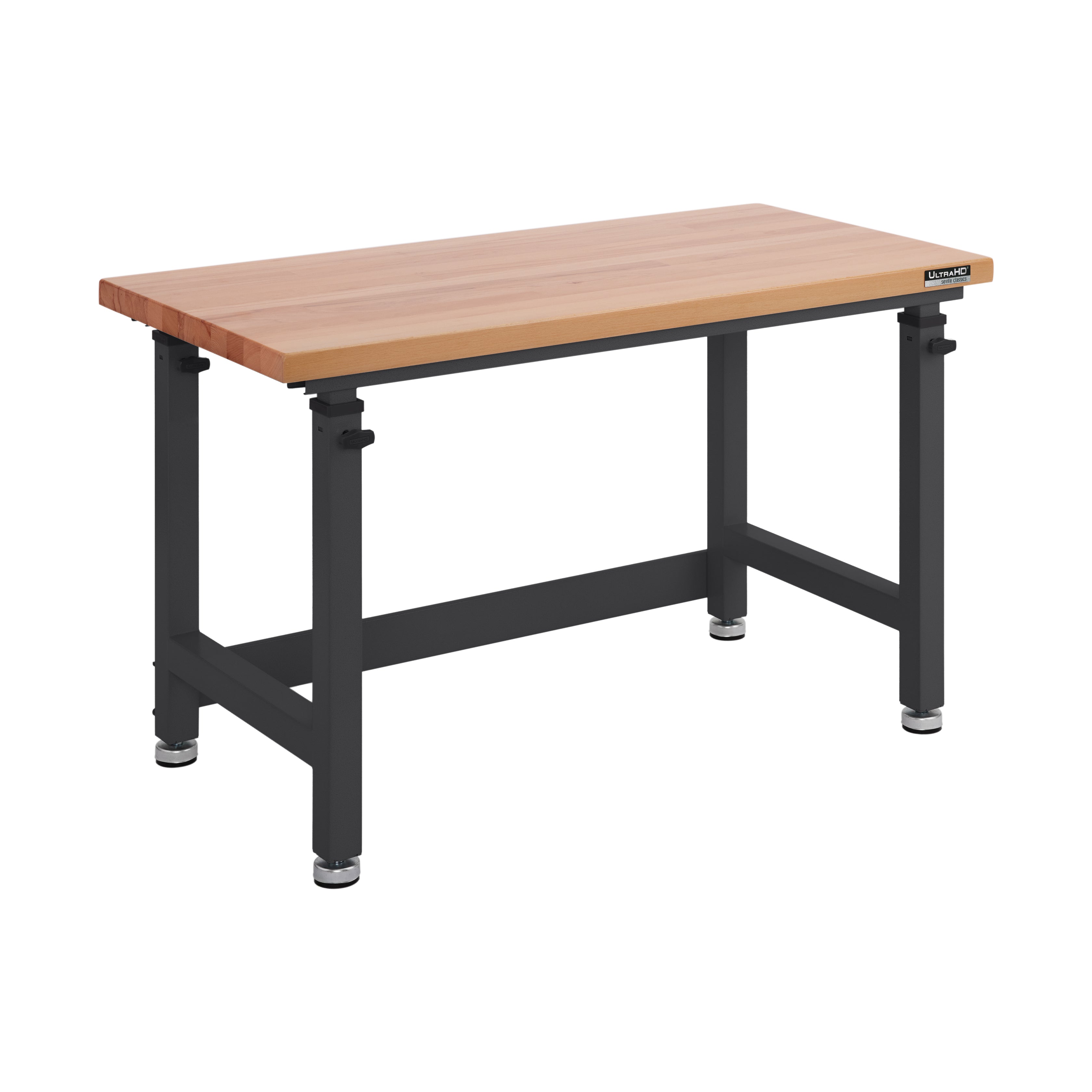 UltraHD® Adjustable Height Workbench - Graphite Finish, Ergonomic Standing Desk for Home Office & Workshop, Perfect for DIY Projects & Professional Workspaces