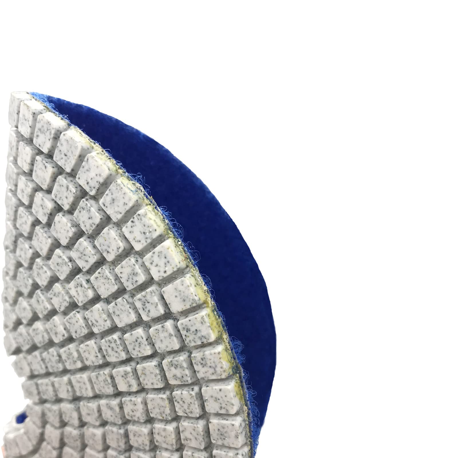 7 Inch Diamond Polishing Pad (800 Grit) - Wet/Dry Tile Polishing Disc for Grinder - Perfect for Concrete, Marble, Quartz, Granite Countertops & Stone Surfaces - Ideal for Home Renovation, DIY Projects & Professional Stone Restoration