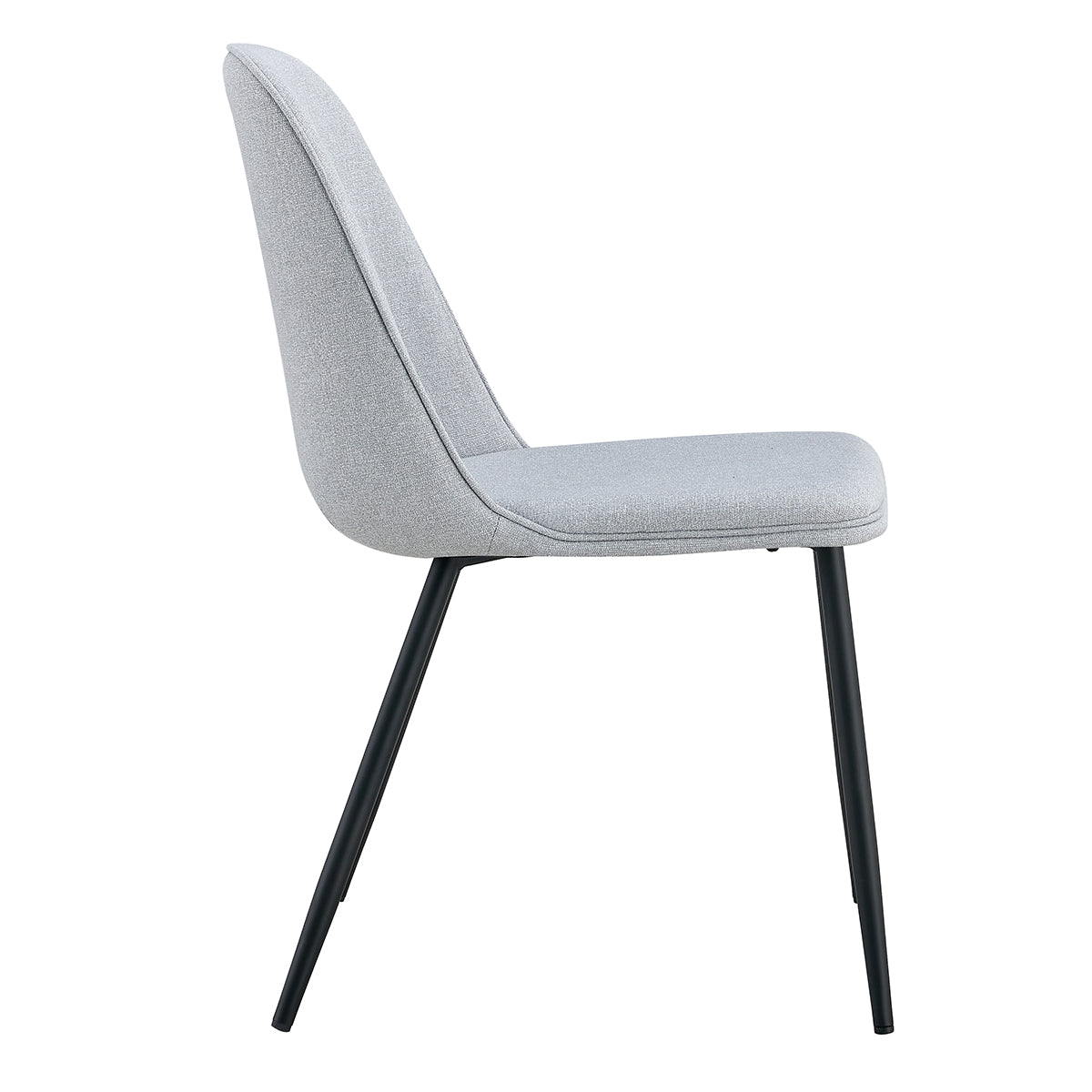 Modern Jude Fabric Dining Chairs (Set of 2) - Comfortable Upholstered Kitchen Chairs for Dining Room, Breakfast Nook & Small Spaces - Easy Assembly & Stylish Home Decor