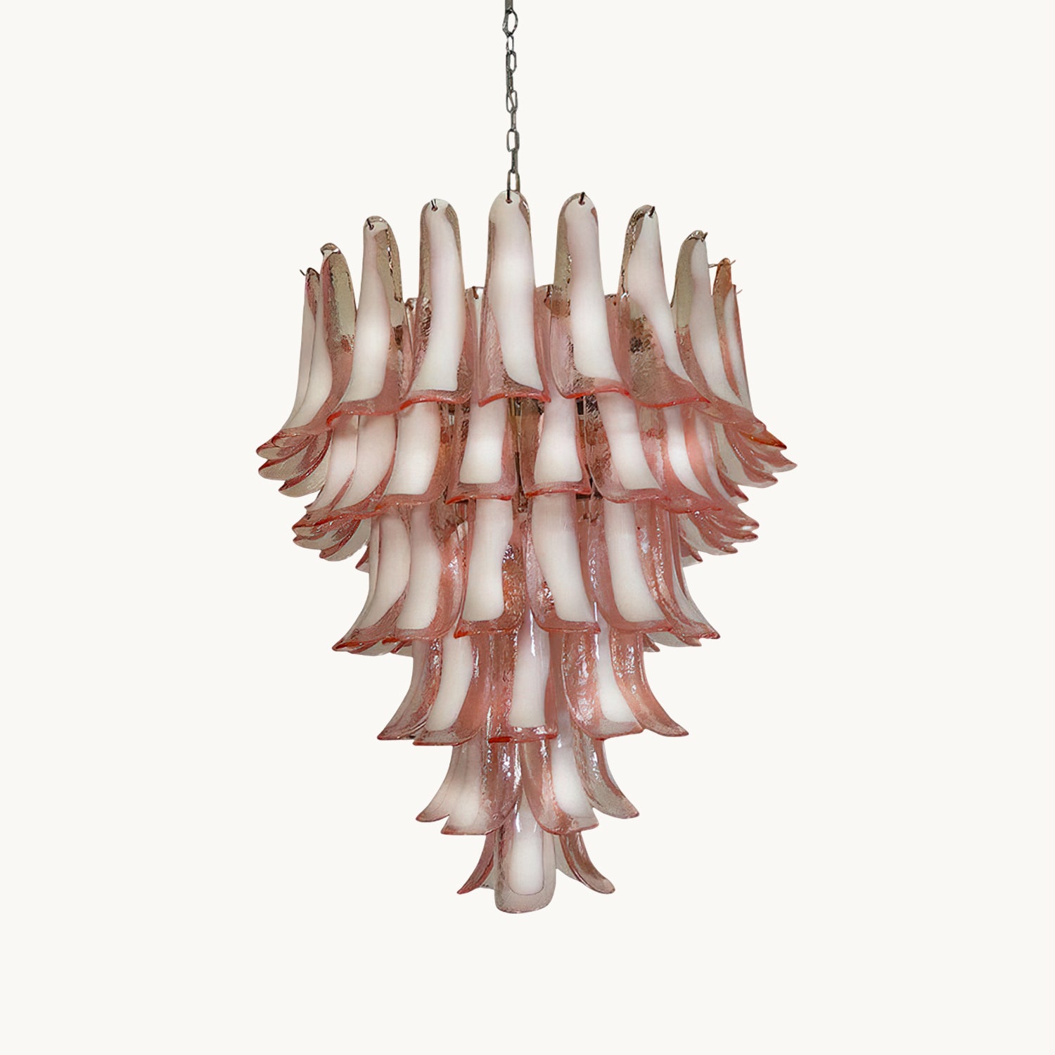 Mazzega Petals Chandelier - Modern Glass Flower Ceiling Light Fixture for Dining Room, Living Room & Bedroom | Elegant Home Decor Lighting for Weddings & Luxury Interiors