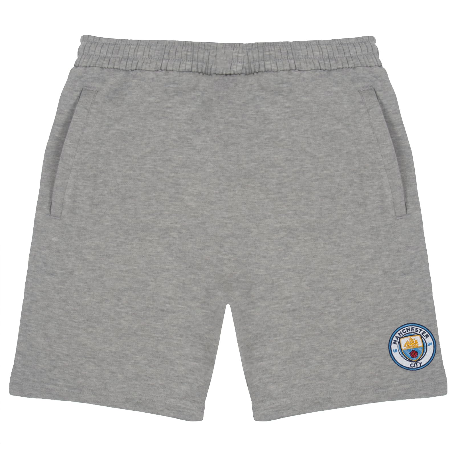 Manchester City FC Official Soccer Gift - Men's Fleece Jogger Shorts for Training & Lounge | Perfect for Fans, Workouts & Casual Wear