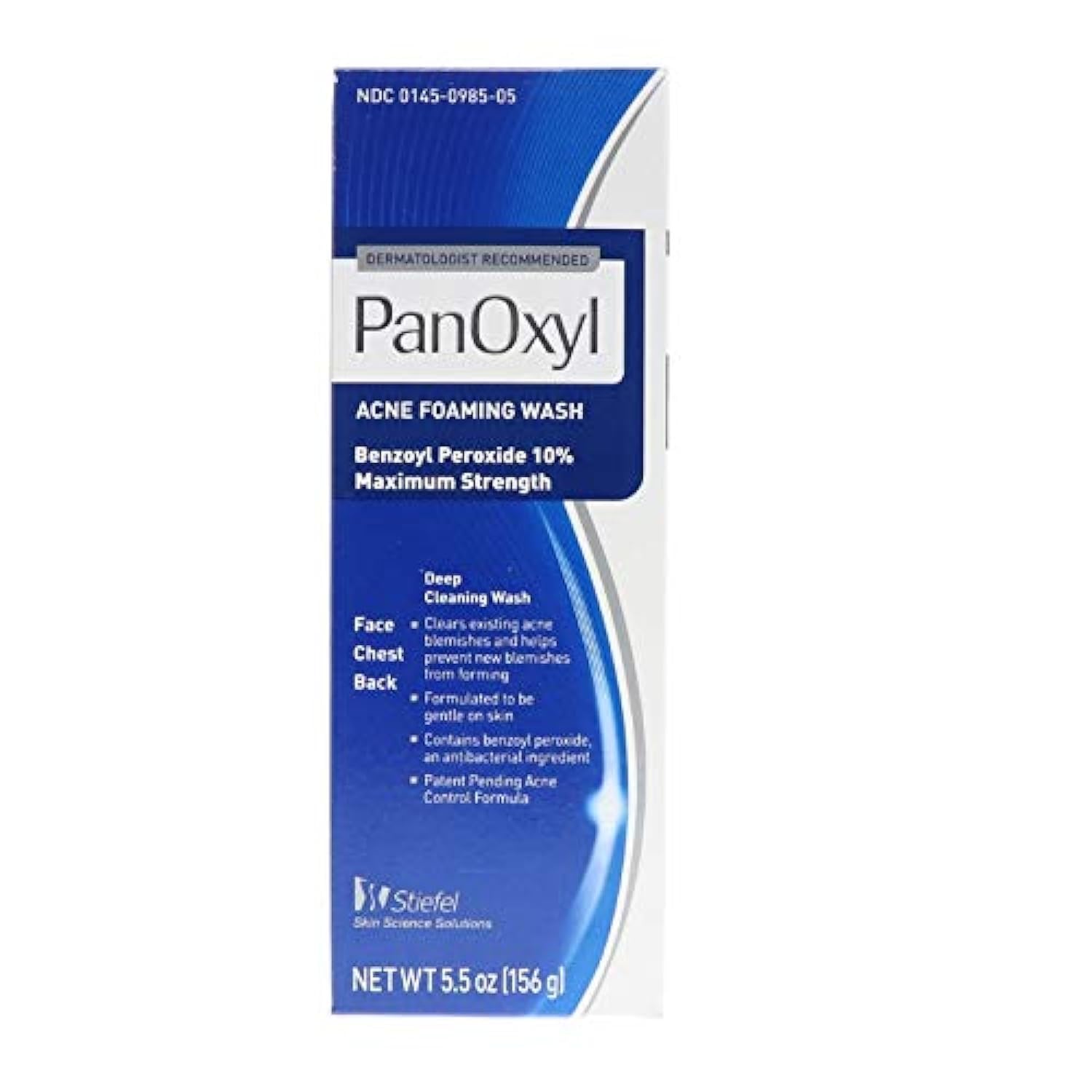 PanOxyl Maximum Strength 5.5 oz Acne Foaming Face Wash (3-Pack) - Dermatologist Recommended for Teen & Adult Acne Treatment, Daily Skincare Routine
