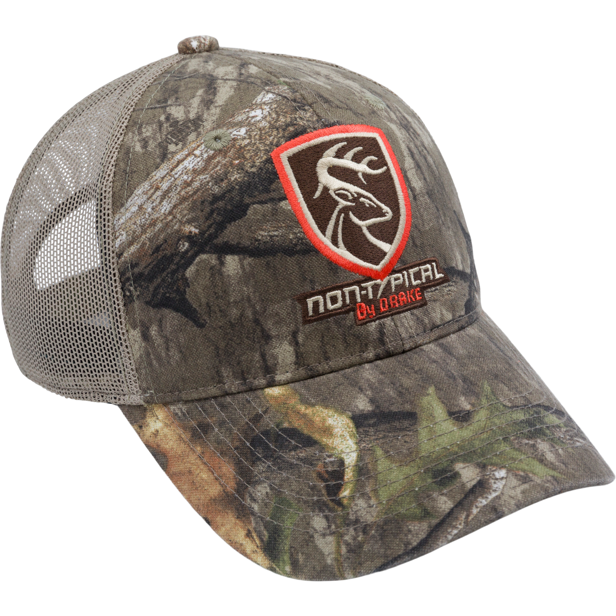 Non-Typical Logo Camo Mesh Back Baseball Cap - Adjustable & Breathable for Hunting, Fishing, and Outdoor Adventures