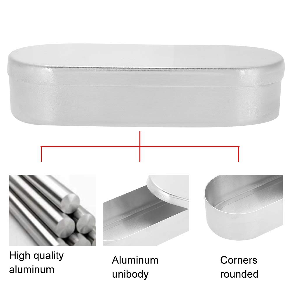 Professional Nail Tool Sterilizer - High Temperature Disinfection Box for Manicure Tools, Aluminum Alloy Sterilization Tray (16 x 5.5 cm) - Perfect for Nail Salons, Home Use & Travel Hygiene