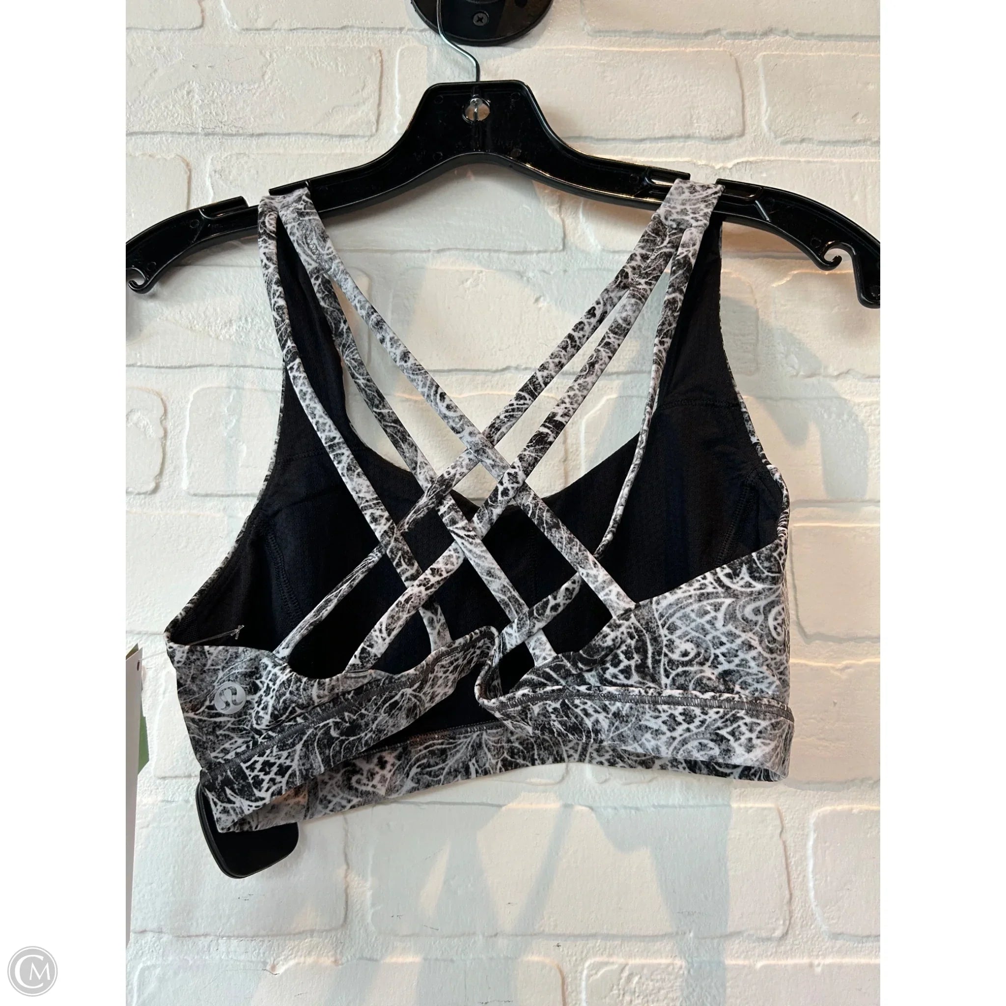 Lululemon Women's Athletic Sports Bra - Black & Grey - Size S - High Support for Running, Yoga & Workouts