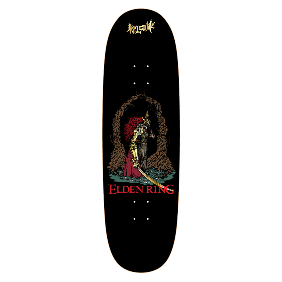Elden Ring Malenia on Boline 2.0 Skateboard Deck 9.5