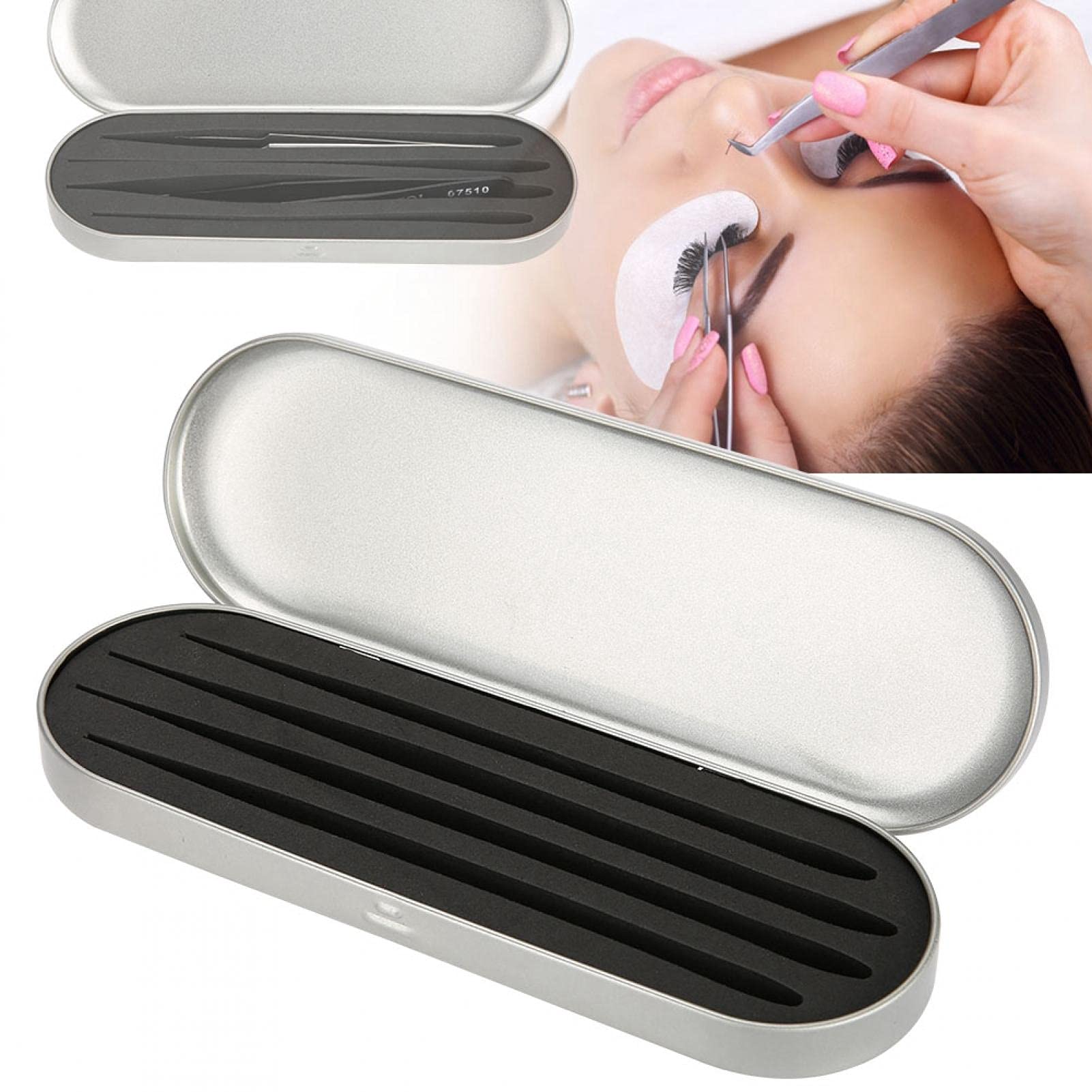 Rotekt Eyelash Extension Tweezers Organizer Case - Professional Makeup Tool Storage Box for Lash Artists | Perfect for Salon, Travel & Home Use