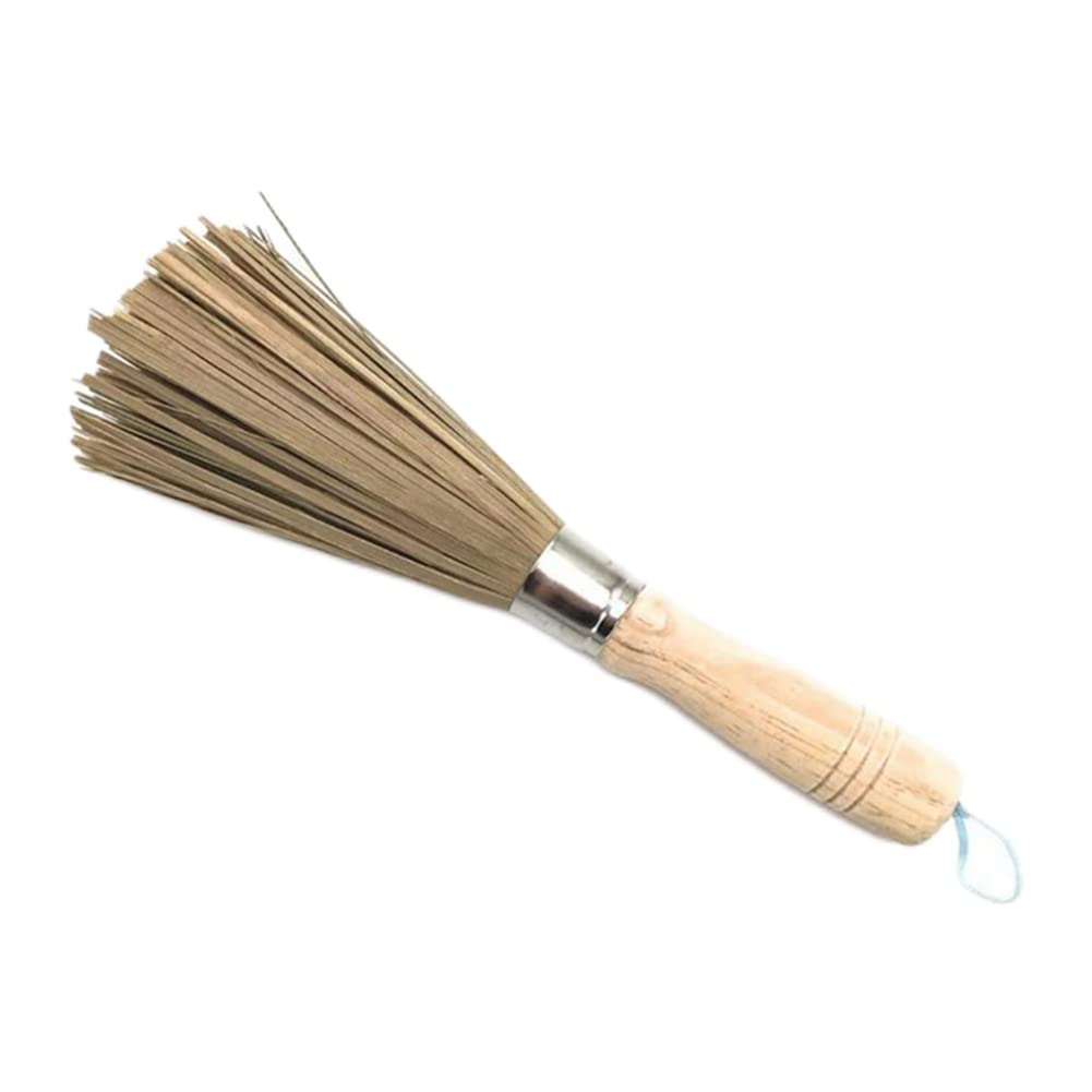 Eco-Friendly Bamboo Dish Brush with Handle - Kitchen Scrubber for Pots & Dishes - Home & Restaurant Use