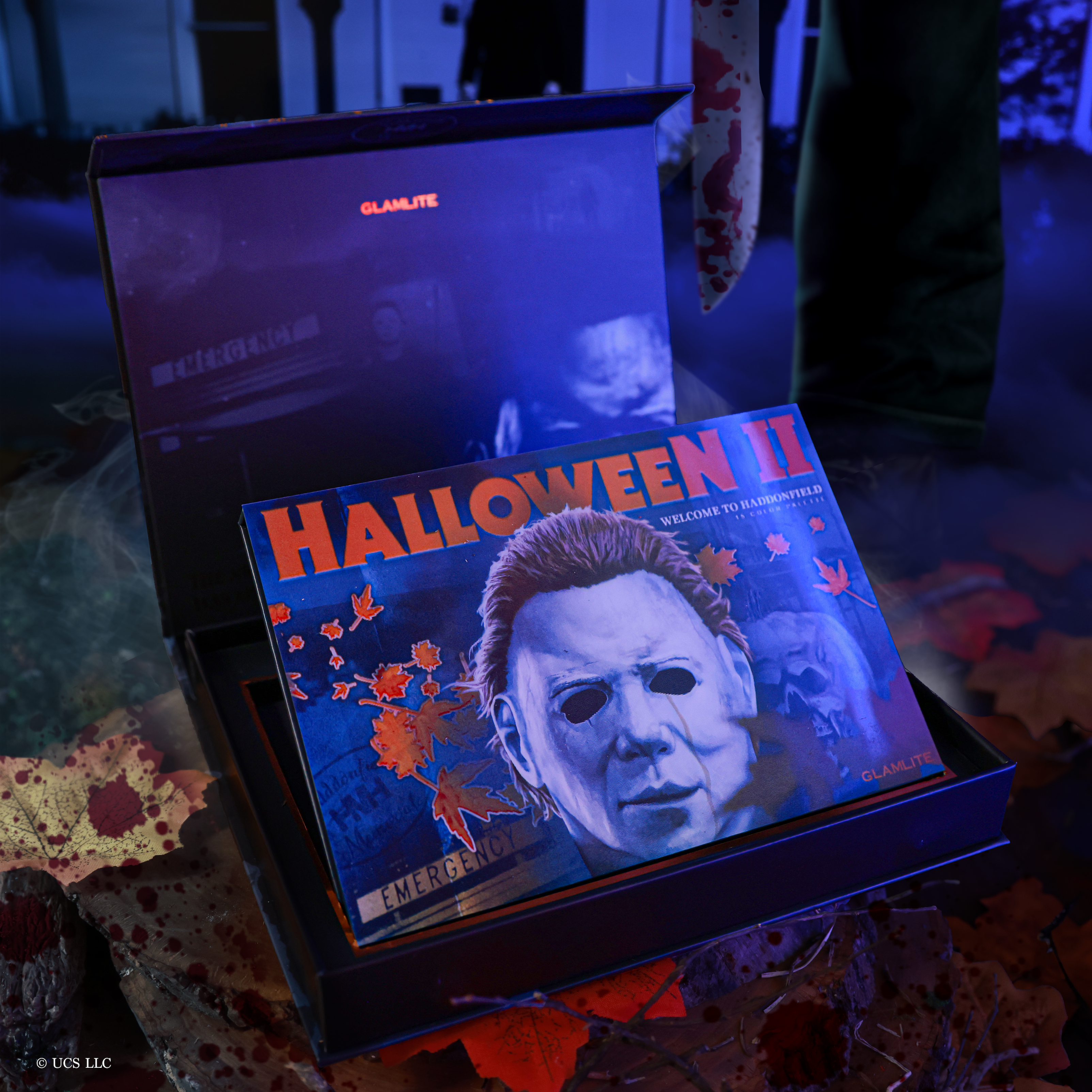 Halloween II Welcome to Haddonfield Eyeshadow Palette - Horror Movie Inspired Makeup Set for Halloween Cosplay & Themed Parties
