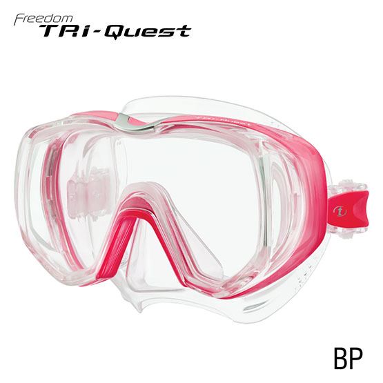 Tusa Tri Quest 3 Window Scuba Diving Mask - Premium Snorkeling & Scuba Gear for Clear Underwater Vision - Perfect for Ocean Exploration, Coral Reef Diving, and Underwater Photography