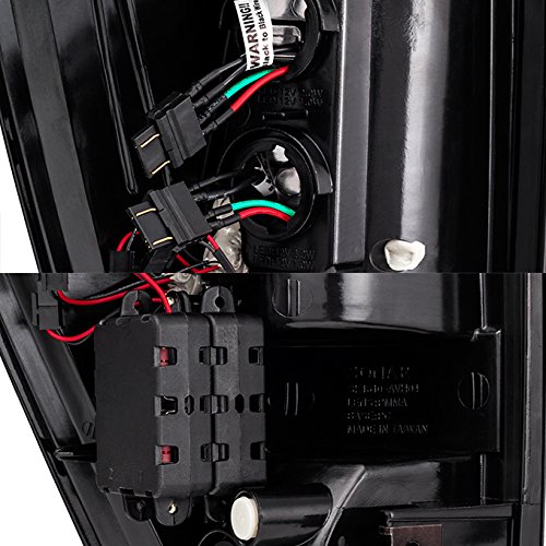 AKKON Smoke LED Tail Lights for 2002-2006 Chevy Avalanche GMT800 - Rear Brake Lamps Replacement - Enhances Visibility & Style for Night Driving and Off-Road Adventures