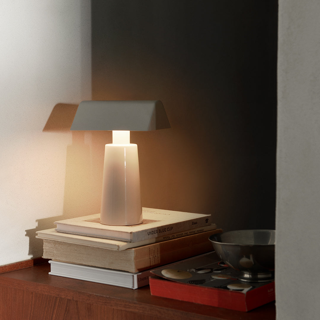 Caret MF1 Portable Table Lamp - USB Rechargeable LED Night Light for Bedroom, Office, Travel & Camping - Dimmable & Touch Control