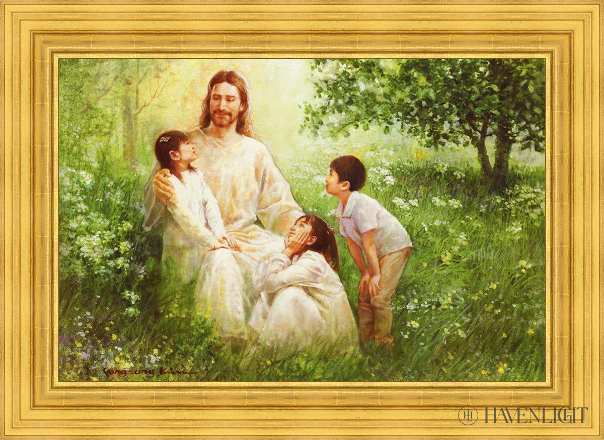 Come Unto Me By Yongsung Kim - Inspirational Christian Wall Art for Home & Church Decor - Perfect for Living Room, Bedroom, Office Prayer Space