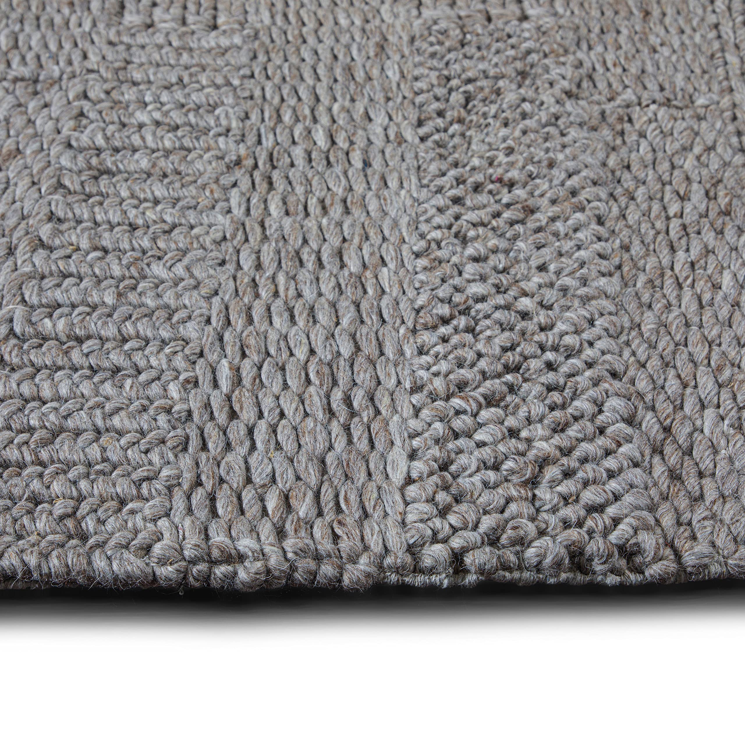 SIMPLIHOME Russell 6x9 Modern Area Rug in Mocha Brown - Soft Non-Slip Living Room Rug, Bedroom Carpet & Dining Room Floor Mat for Home Decor