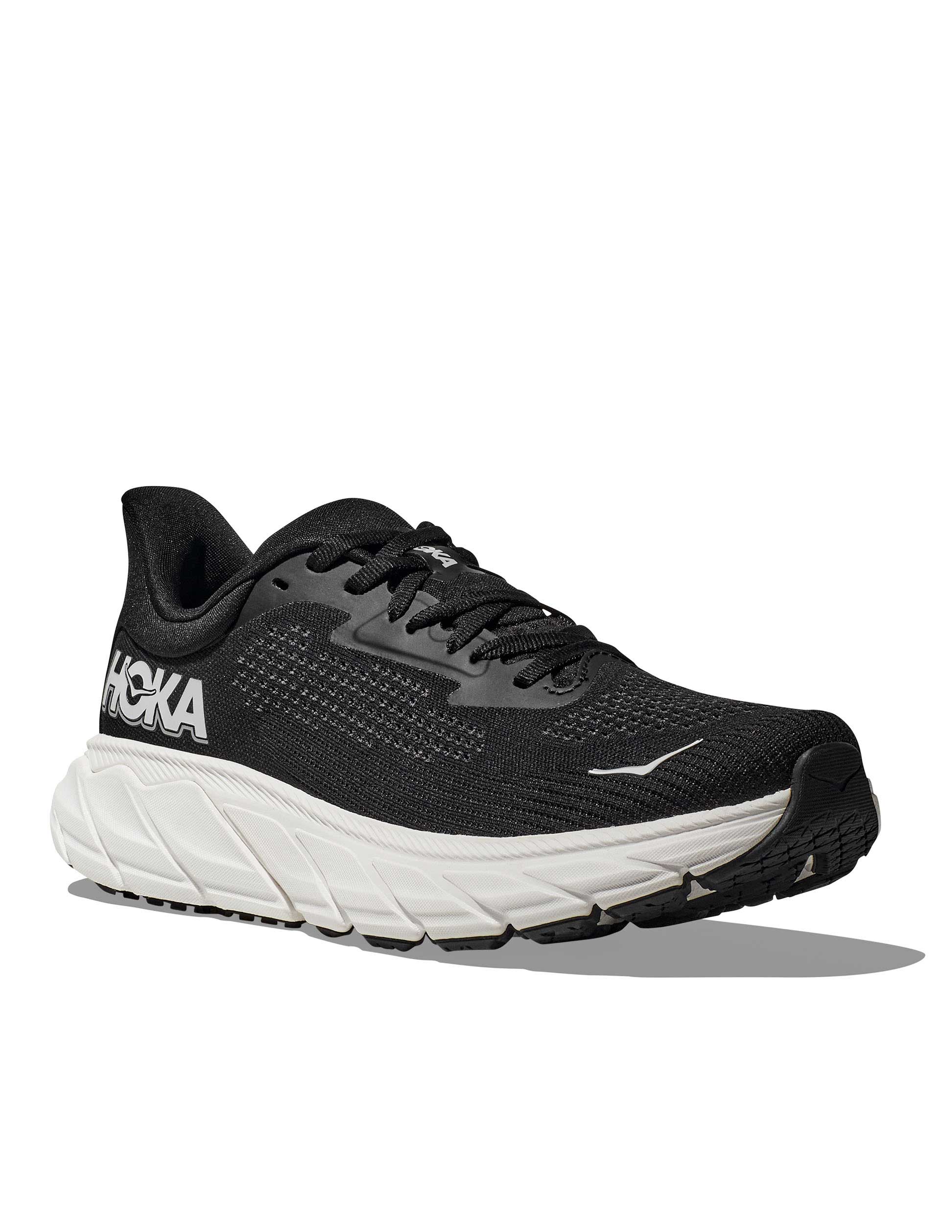 Hoka Arahi 7 Running Shoes for Men & Women - Black/White - Stability & Cushion for Road Running, Walking & Workouts