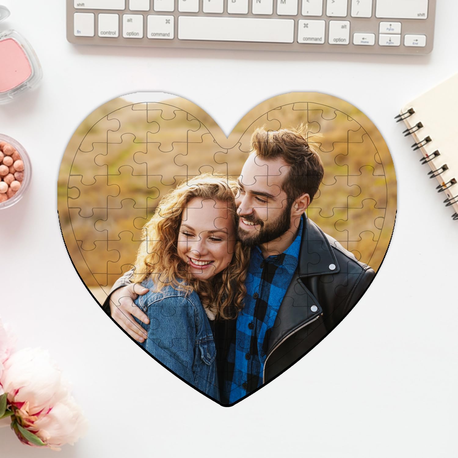 Personalized Heart Shaped Photo Puzzle for Kids - Custom Picture Jigsaw Gift for Birthdays, Valentine's Day & Family Keepsakes | Perfect for Memory Gifts, Nursery Decor & Educational Playtime