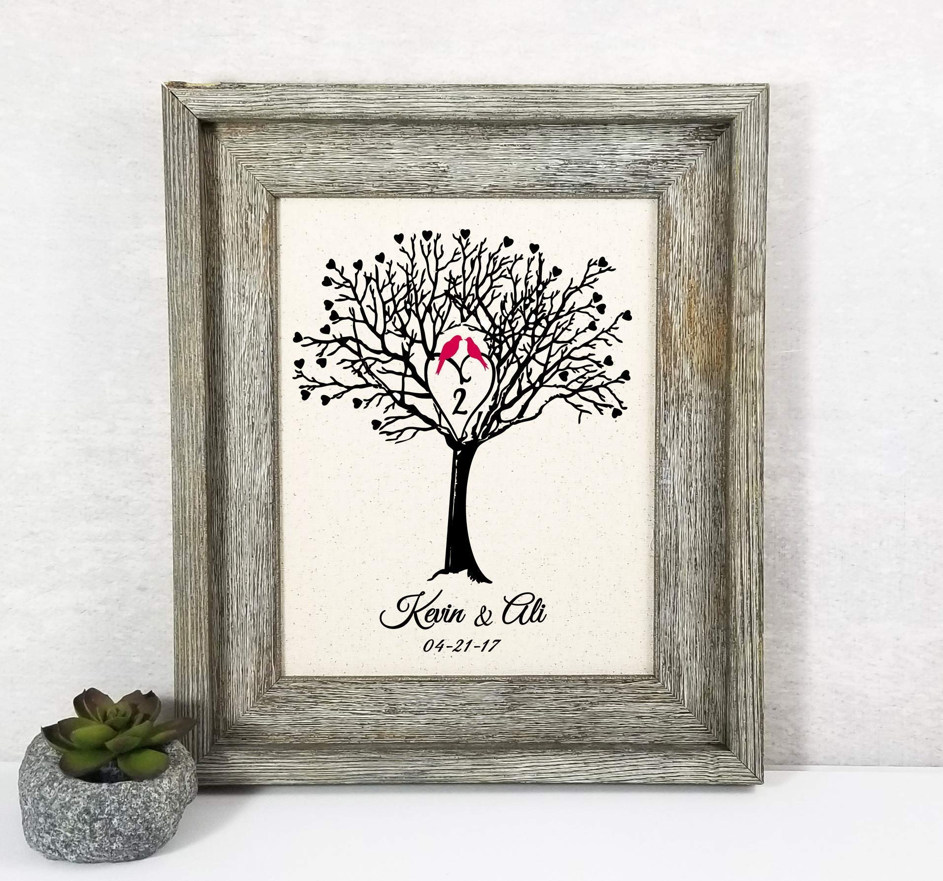 Personalized Cotton Anniversary Gift for Wife - Unique 2nd Year Present for Her - Thoughtful Keepsake for Special Occasions & Romantic Moments