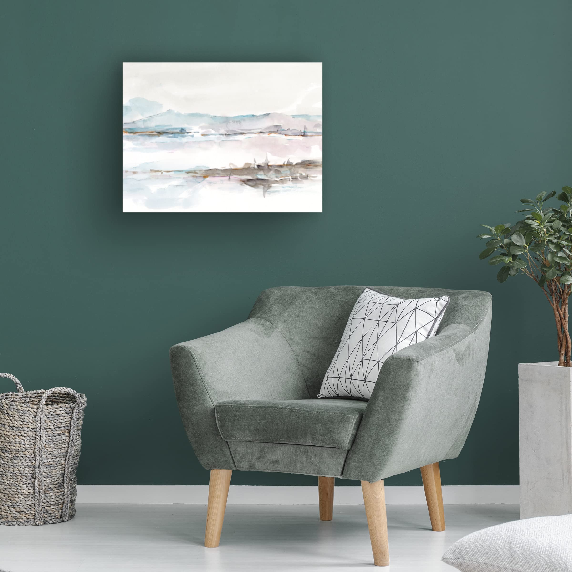 Trademark Fine Art 'Across the Marsh II' Canvas Wall Art Print by Ethan Harper - Landscape Painting for Living Room, Bedroom & Office Decor