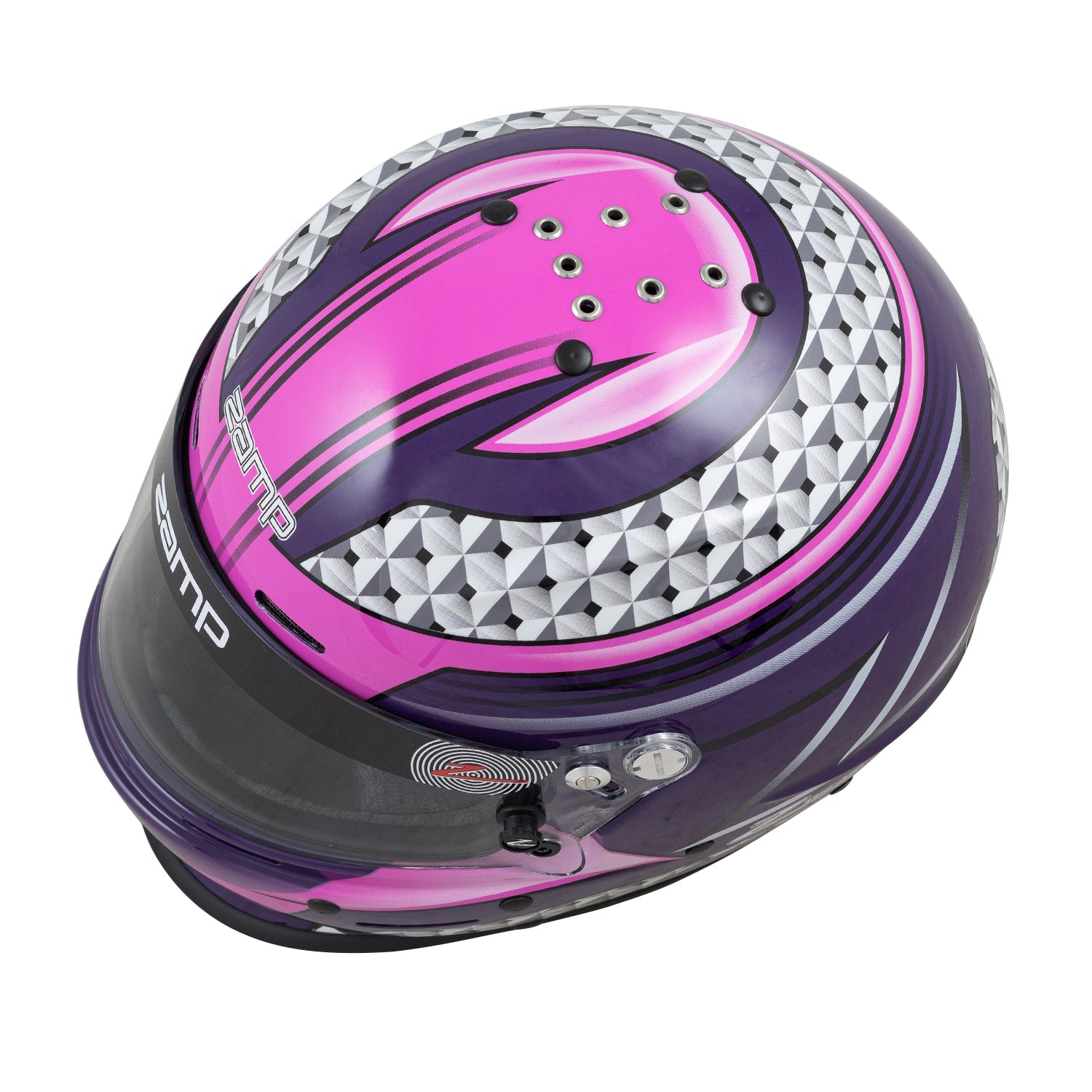 Zamp RZ 62 Aramid Graphic Snell SA2020 Racing Helmet - Lightweight Motorcycle Racing Helmet for Track & Street Use - Perfect for Motorsports, Auto Racing & High-Speed Performance Driving