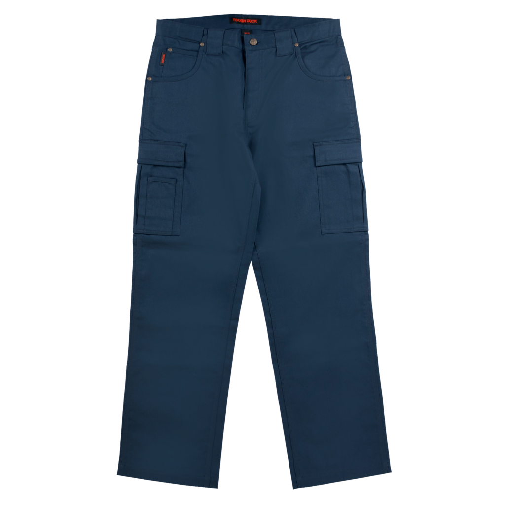Tough Duck Expandable Waist Flex Twill Cargo Pants WP08 - Durable Work Pants for Construction, Landscaping & Outdoor Activities