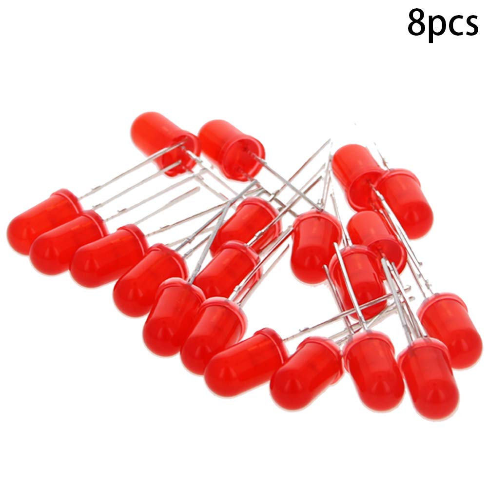 Othmro High Power 0.02W Red LED Chip with Aluminum Heatsink Base - 1.9-2.1V 20mA Lamp Beads for DIY Electronics, Automotive Lighting, and Home Decoration