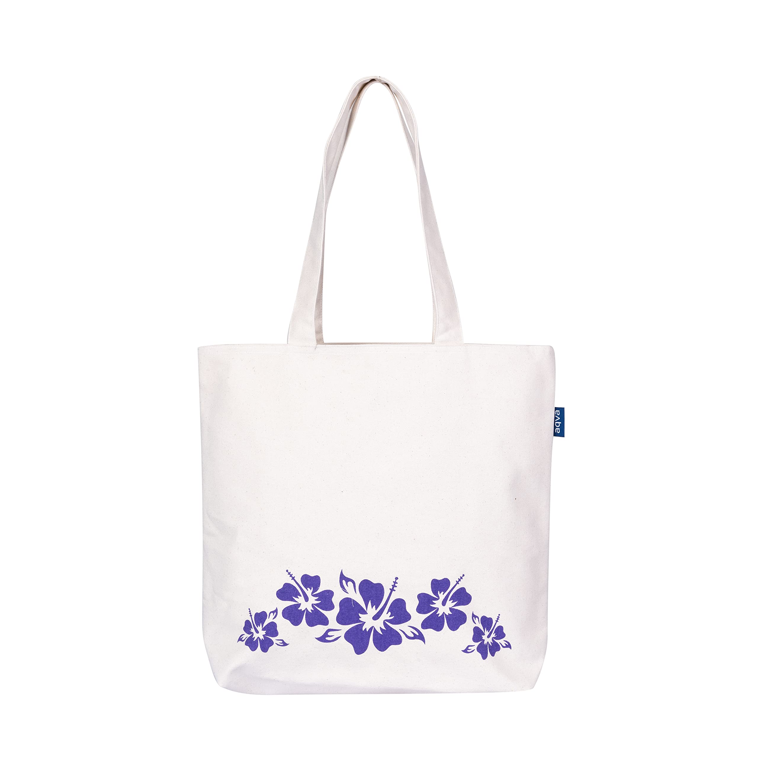 Women's Cotton Canvas Shoulder Tote Bag - Zip Top Multipurpose Handbag for Work, Travel & Shopping