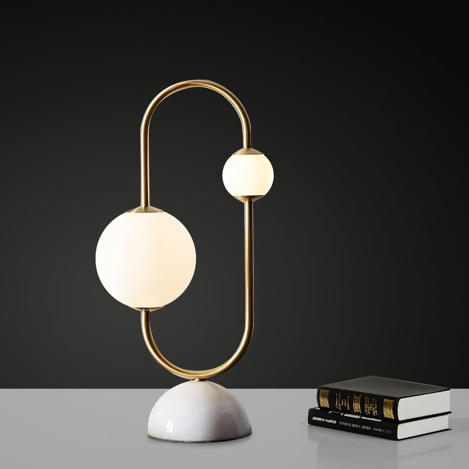 Martha Table Lamp - Modern LED Bedside Lamp with USB Port, Adjustable Brightness for Bedroom, Living Room, Office - Perfect for Reading, Working & Night Light