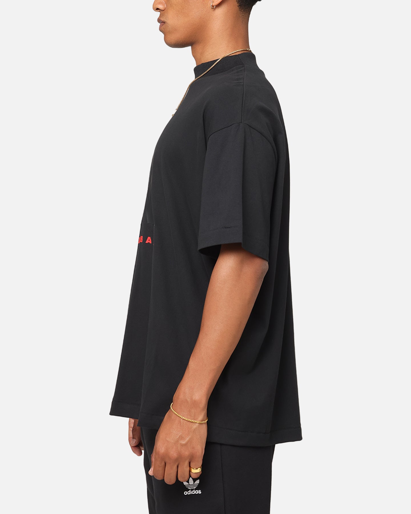 Adidas One Jersey Basketball T-Shirt for Men - Black/Red - Performance Basketball Jersey for Training and Games