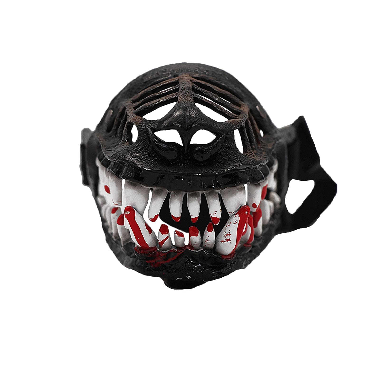 Best Basket Muzzle for Medium & Large Dogs - Breathable Dog Muzzle for Chewing, Biting & Walking Protection - Adjustable Skull Mask Halloween Costume Accessory - Perfect for Training, Walks & Costume Parties
