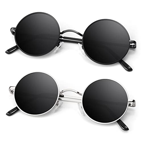 B3- Black Frame Black Lens + Silvery Frame Black Lens