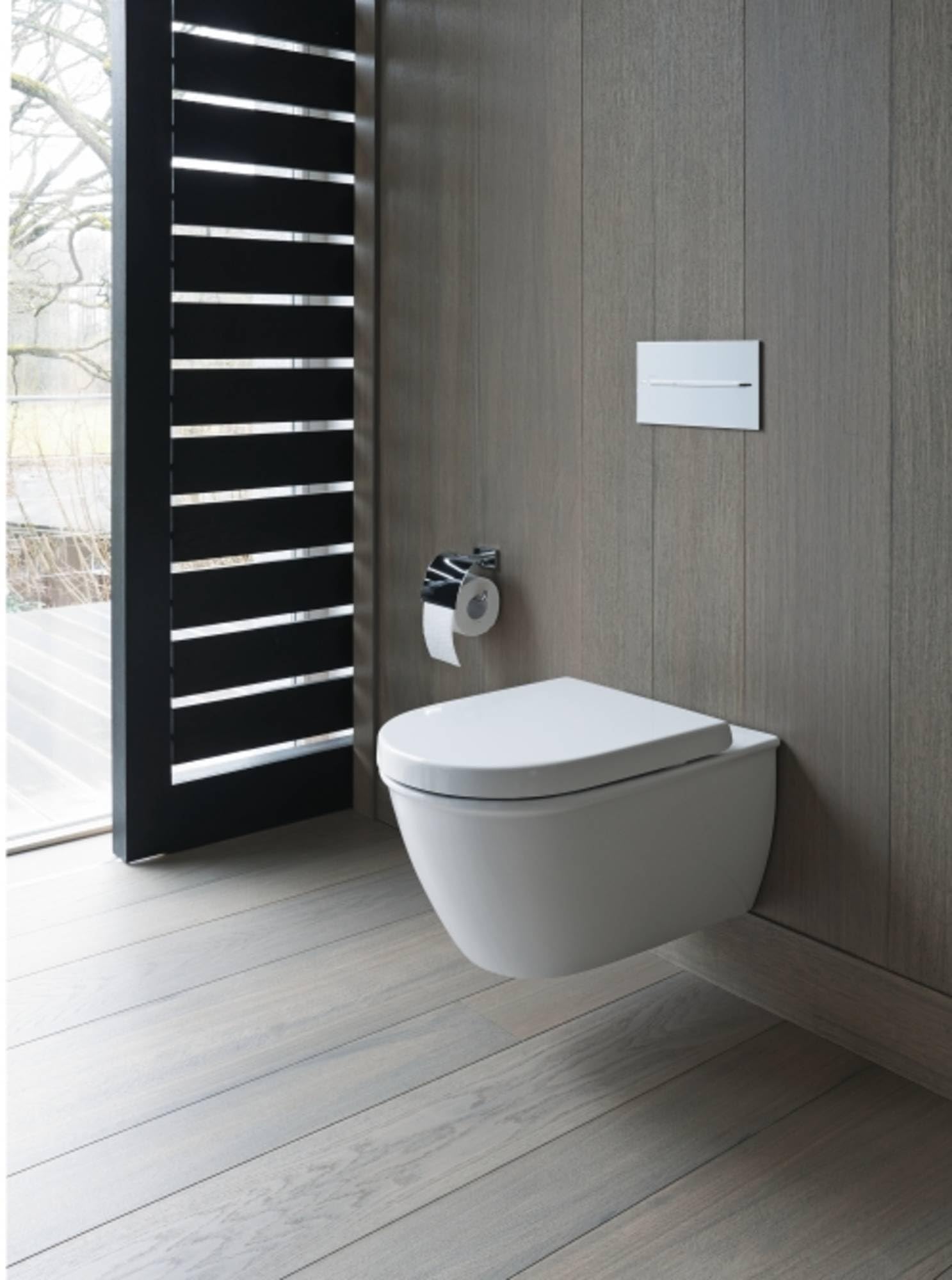 Duravit 006989 White Small Toilet Seat - Soft Close, Durable & Easy to Install for Bathroom, Powder Room & RV Use