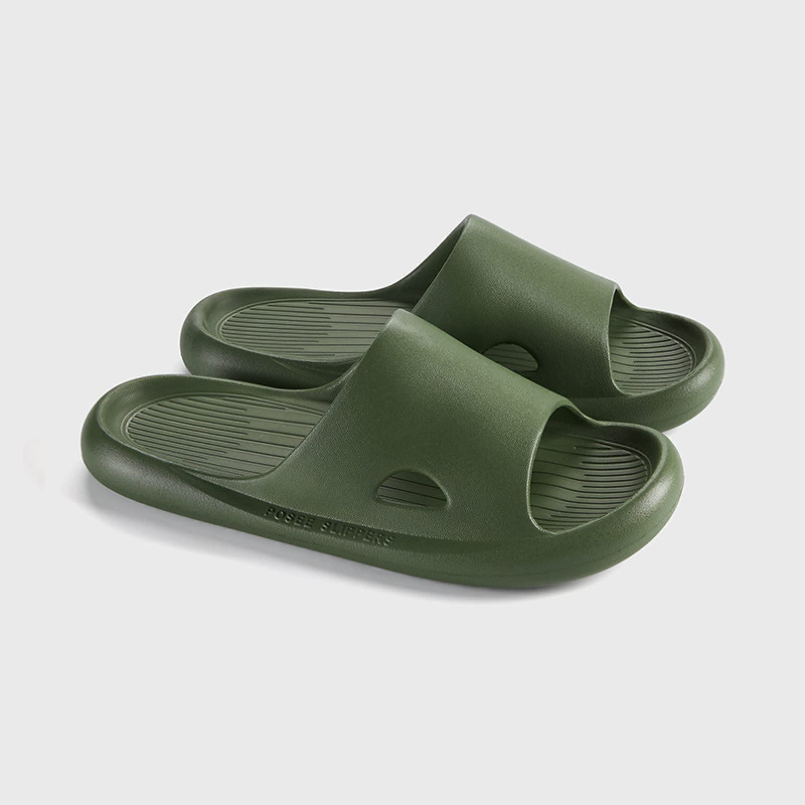 Varipos Women's Anti-Slip Slide Sandals - Cushioned Shower Slippers for Bathroom, Spa & Pool - Comfortable Green House Slippers Size 44-45 (US 10-11) - Perfect for Indoor, Outdoor & Beach Use